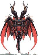 Vazdah (Ninja Gaiden 2) is a powerful Archfiend ruler of Fiends that possesses omnipotent and omniscient powers that can be felt on a universal scale.