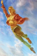Buffy Summers (Buffy the Vampire Slayer) flying.