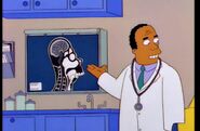 Homer's skull (The Simpsons) is a quarter inch thicker than the average skull which can protect him completely from cranial injury up to a certain point