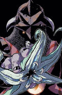 Starro (DC Comics) can generate conqueror spores from the mother star attached to his chest.