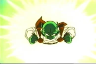 ...Dende using Dragon Dash to enhance his flight speed...