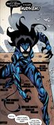 Mayhem (Marvel comics) is a half-human, half-symbiote clone of Spider-Girl.