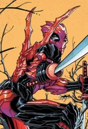 Thanks to his insanity, Poison Deadpool (Marvel Comics) can override the will of the Poison possessing his body to become a double agent.