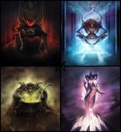 The Chaos Gods.jpg (80 KB) The Chaos Gods (Warhammer 40,000) are beings created from the emotions of living things.