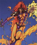 Shatterstarfire.jpeg (174 KB) Princess Koriand'ru/Shatterstarfire (Amalgam Comics) is a combination of Starfire in DC comics and Shatterstar in Marvel comics.