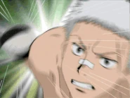 Ryohei Sasagawa (Katekyo Hitman Reborn!) throwing an Extreme Right Straight.