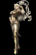 Olga (Asura's Wrath) gains mantra from Lust, her lust empowering her and making her stronger.