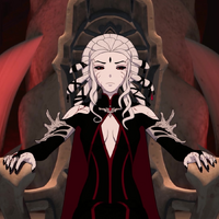 Salem's (RWBY) immortality allows her to regenerate from her injuries.