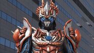 Brajira of the Messiah (Tensou Sentai Goseiger) as Buredoran of the Chupacabra/Vrak (Power Rangers Megaforce/Super Megaforce) in the Earth Armor
