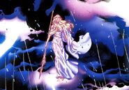 Kelda (Marvel Comics) has the uncanny ability to manipulate weather at her own disposal.