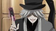 The Undertaker (Black Butler) can use a special bookmark and been to manipulate a Doomsday Book.