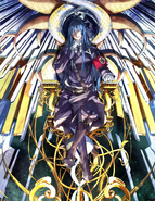 Mercurius (Shinza Banshou series) is the person who set up the transmutation of gold, requiring multiple fights and thousands of sacrifices in order to create a new god.