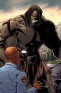 As the son of the Incredible Hulk, Skaar (Marvel Comics) has inherited the jade giant's rage power.