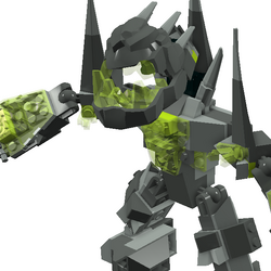 Lego power miners rock monster king top
