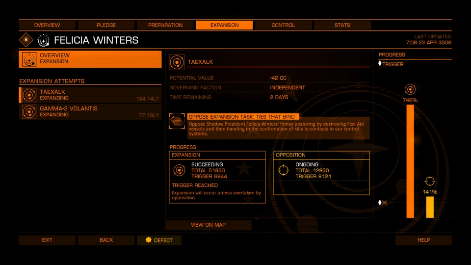 Expansion Systems Elite Dangerous Powerplay Wiki Fandom