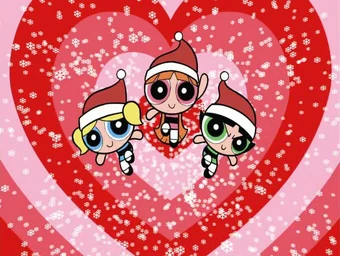 girls at christmas