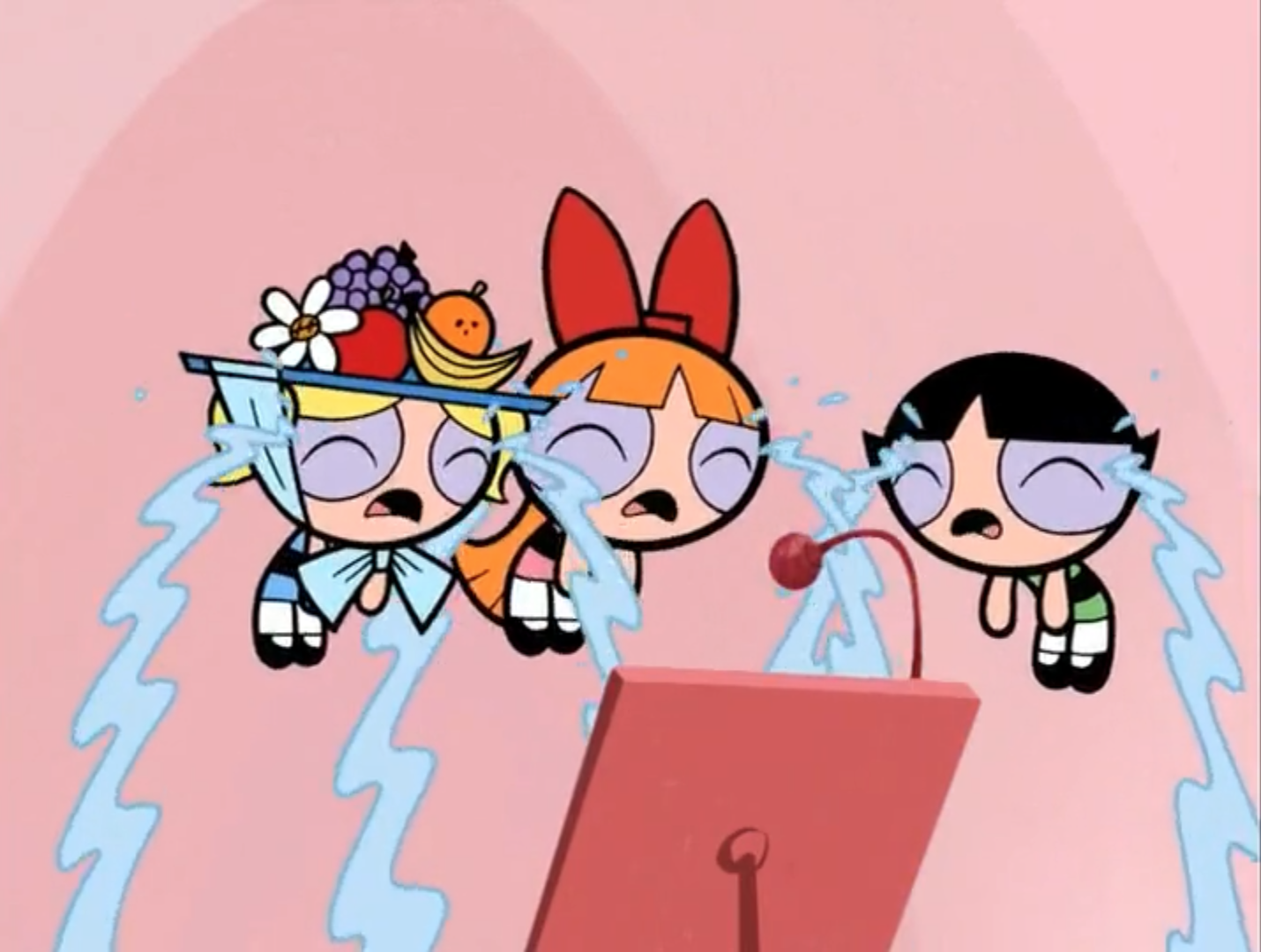 powerpuff girls bubbles crying like a baby