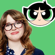 Buttercup, and her voice actor, Natalie Palamides!