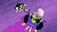 Buttercup fighting MojoJojo .