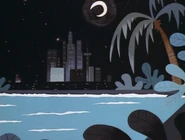 Swimming Pool.png (1.19 MB) Shot of the swimming pool with the city in the background.