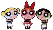 The Powerpuff Girls from "Ploys R' Us."