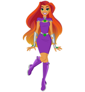 Starfire's appearance in DC Super Hero Girls