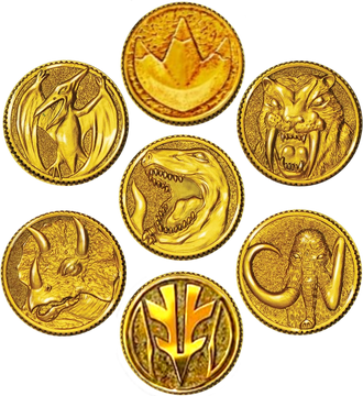 Green ranger power coin necklace deals