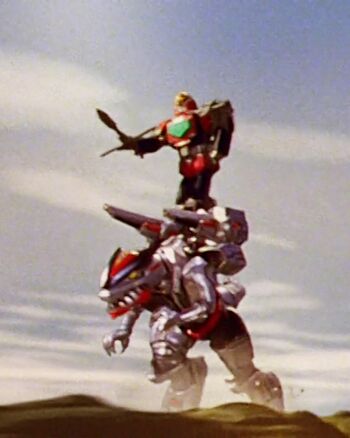 TF Time Force Megazord Riding Q-Rex