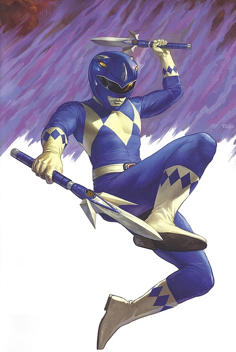 blue power ranger mighty morphin