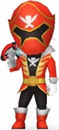 Super Megaforce Red Ranger in Power Rangers Dash.