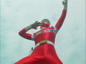 MegaRed in Gaoranger vs