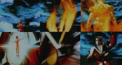 Aurico summons the Red Shogunzord.