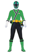 Zielony Samurai Ranger - kostium