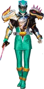 Green Rafkon Ranger Cosmic Battle Armor