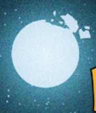 The Moon 22 years later as seen from the Earth at night.