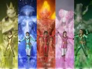 ...revealing their Heavenly Saints, and the suits form upwards.