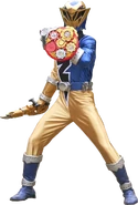 Don Doragoku transformed into RyusoulGold as seen in Donbrothers