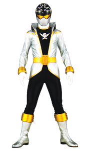 Srebrny Super Megaforce Ranger - kostium