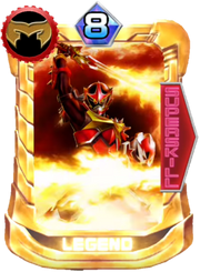 Wolzard Fire Card in Super Sentai Legend Wars