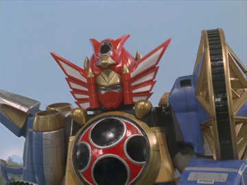 Power Rangers Ninja Storm - Tête Et Ailes Firebird Pour Megazord - Bandai 2003