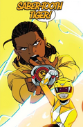 Aisha Campbell, the Mighty Morphin Yellow Ranger seen in the Boom! Comics series.