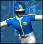 DynaBlue as depicted in Super Sentai Battle: Dice-O.