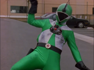 Lightspeed Rescue's Green Cyborg Ranger