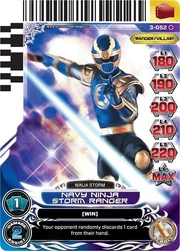 Navy Thunder Ranger in Power Rangers Action Card Game.