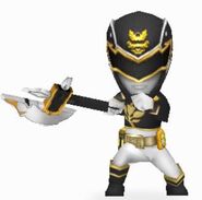 Megaforce Black Ranger in Power Rangers Dash.