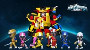 The Ninja Rangers as seen in Power Rangers Dash.