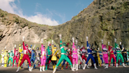 Legendary Rangers dispersing.