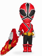 Red Samurai Ranger In Power Rangers Dash