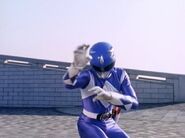 Primator as Mighty Morphin Blue Ranger.