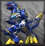 Goujyu Rex as depicted in Super Sentai Battle: Dice-O